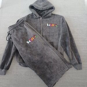 Studbudz Sweatsuit Womens 2XL Gray Matching Set WNBA Streetwear Casual